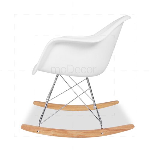 Schaukelstuhl Stuhl in Weiß