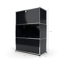 Highboard 3x1 mit 2 Klapptüren oben und unten